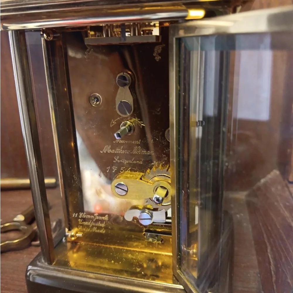 Brass and Bronze Carriage Clock - Gold and Brown
